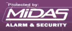 Midas Alarm and Security logo