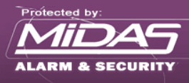 Midas Alarm and Security logo